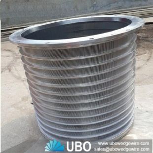 Stainless steel wedge wire screen basket for paper & paper machine