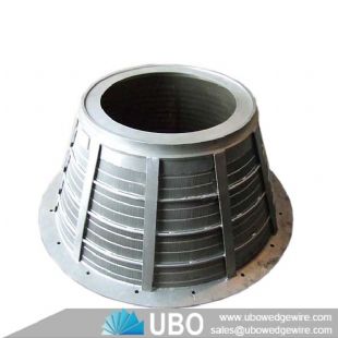 stainless steel wedge wire screen conical basket for storing material