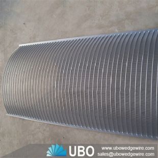 wedge shaped wire around wedge V wire cross flow sieve bend screen